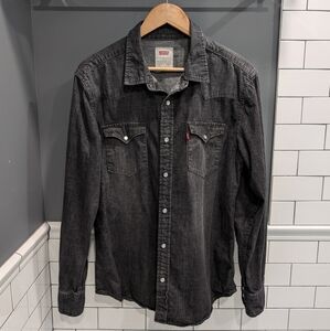 NWOT Levi Denim Snap Button Shirt